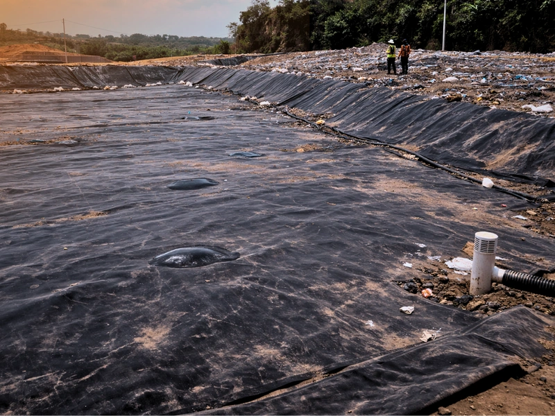 Geomembrane menggelembung Geomembrane menggelembung